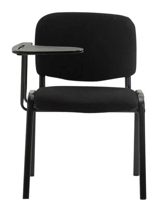 Lot de 4 chaises Ken avec table pliante en tissu, noir