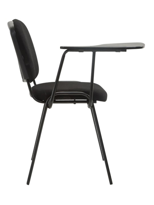 Lot de 4 chaises Ken avec table pliante en tissu, noir