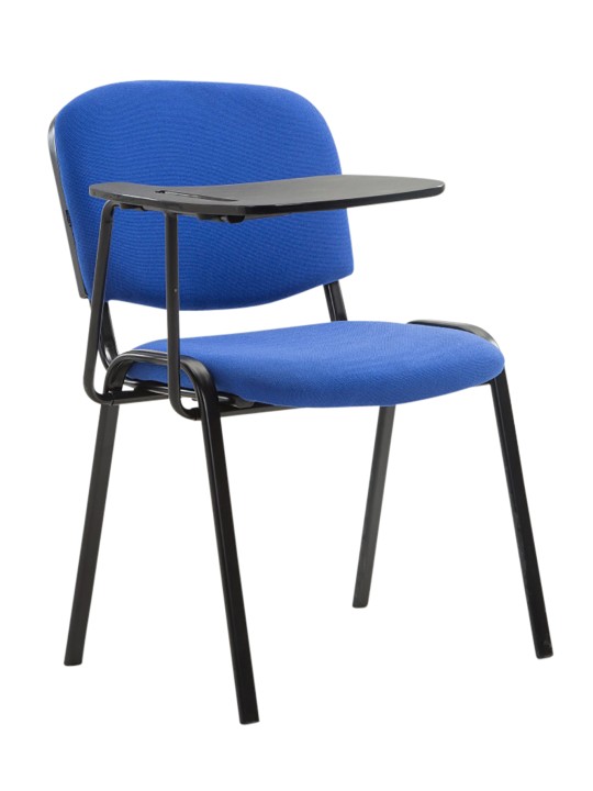 Lot de 4 chaises Ken avec table pliante en tissu, bleu