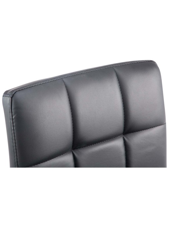 Lot de 4 tabourets de bar Palma V2, noir