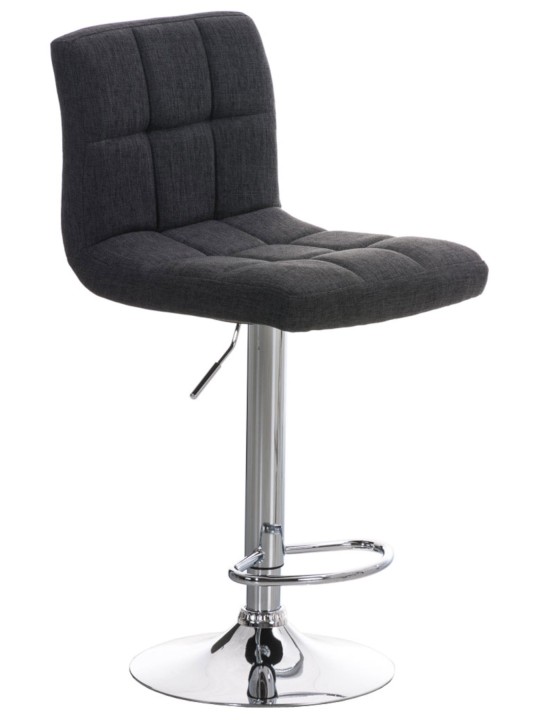 Lot de 2 tabourets de bar Pérou FABRIC C, gris foncé Lot de 2 tabourets de bar Pérou FABRIC C, gris foncé