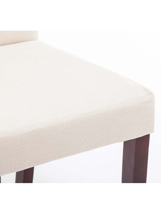 Chaise de salle à manger Ina tissu cappuccino, crème Chaise de salle à manger Ina tissu cappuccino, crème