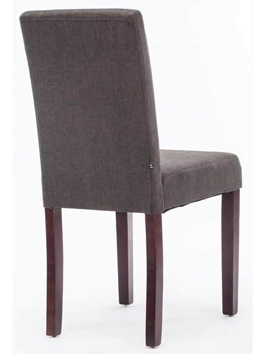 Chaise de salle à manger Ina tissu cappuccino, gris foncé Chaise de salle à manger Ina tissu cappuccino, gris foncé