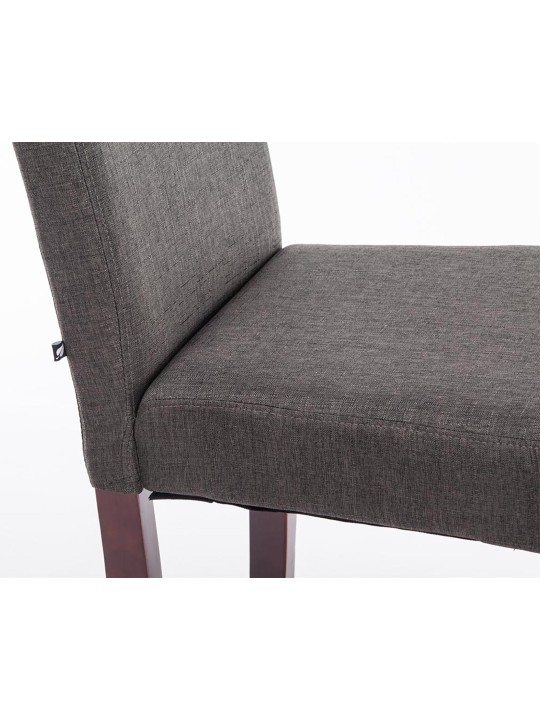 Chaise de salle à manger Ina tissu cappuccino, gris foncé Chaise de salle à manger Ina tissu cappuccino, gris foncé