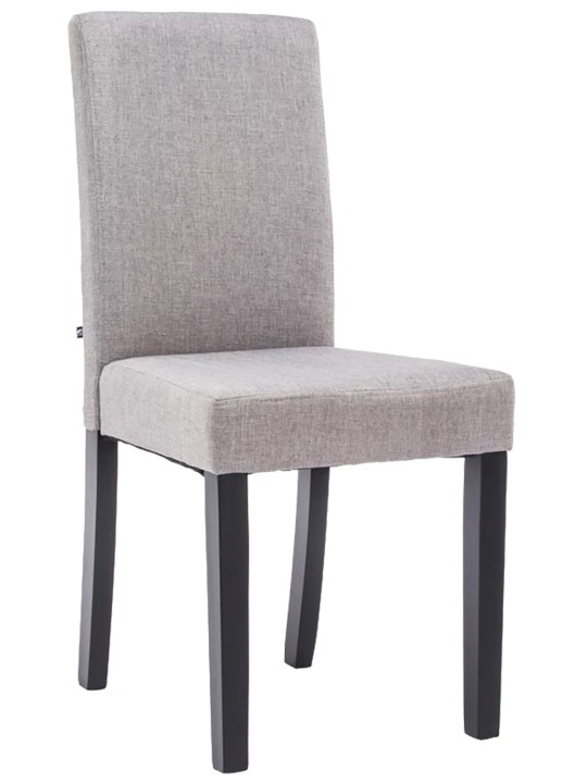 Chaise de salle à manger Ina tissu, gris clair Chaise de salle à manger Ina tissu, gris clair