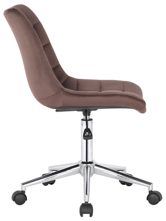 Chaise de bureau Medford velours, brun Chaise de bureau Medford velours, brun