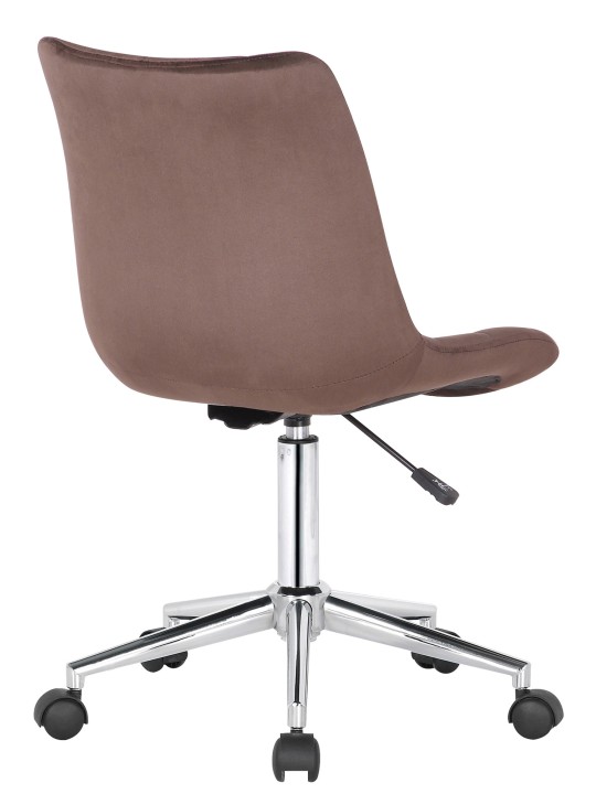 Chaise de bureau Medford velours, brun Chaise de bureau Medford velours, brun
