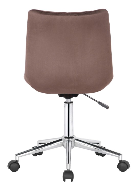 Chaise de bureau Medford velours, brun Chaise de bureau Medford velours, brun