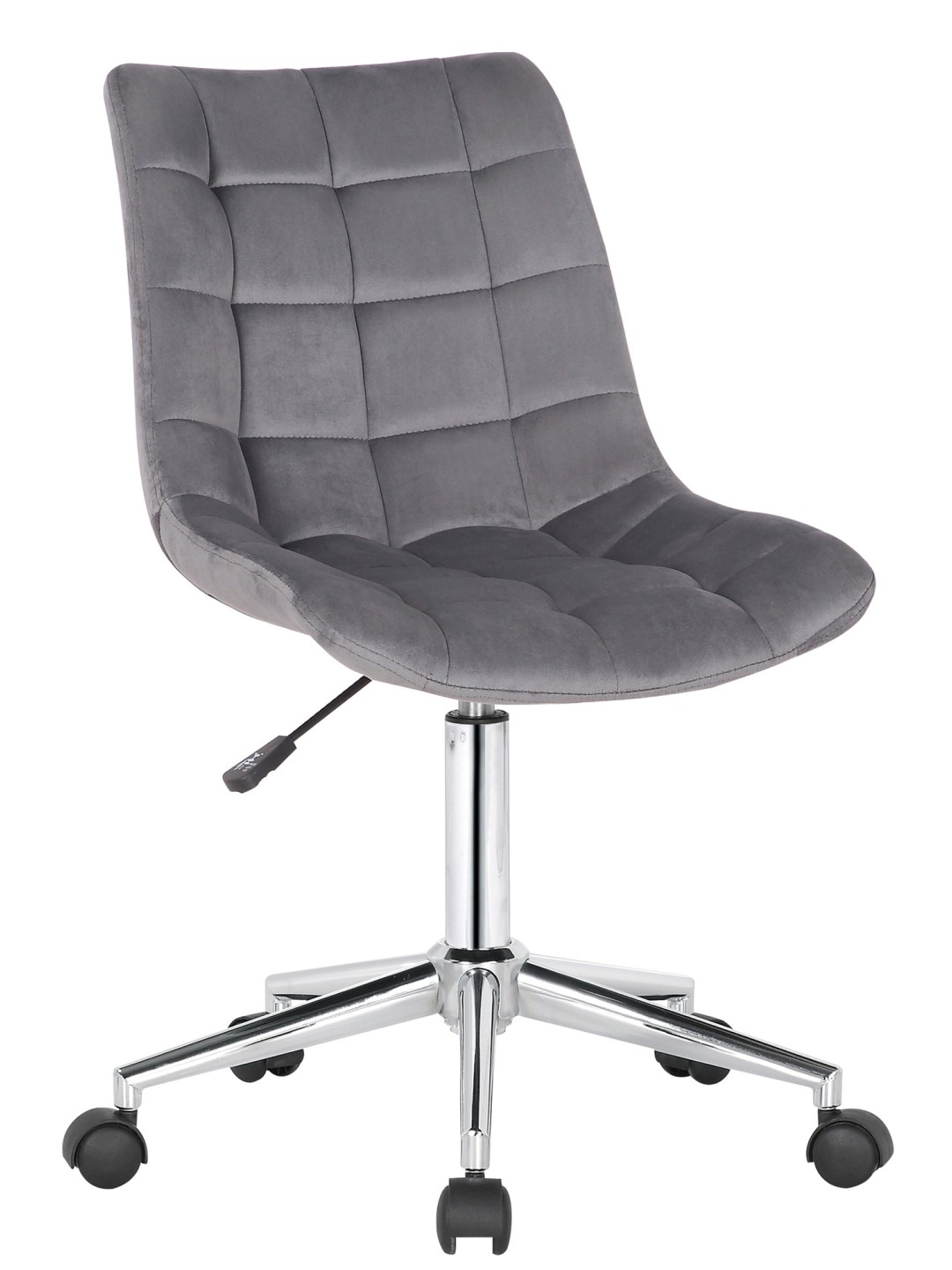 Chaise de bureau Medford velours, gris
