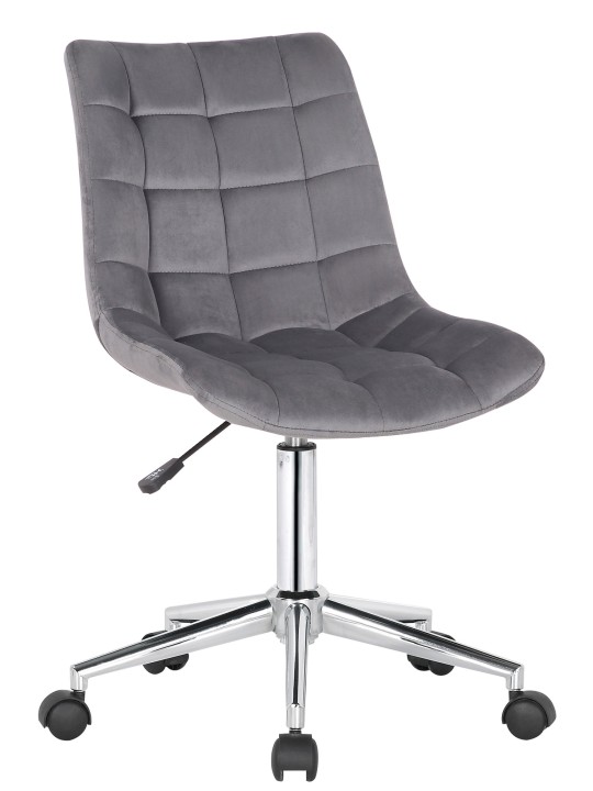 Chaise de bureau Medford velours, gris Chaise de bureau Medford velours, gris