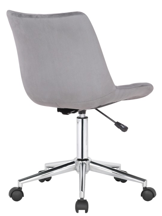 Chaise de bureau Medford velours, gris Chaise de bureau Medford velours, gris
