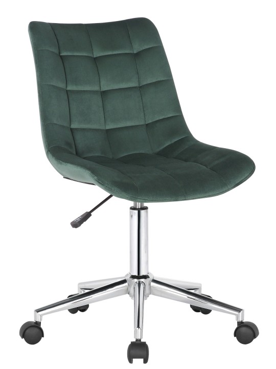 Chaise de bureau Medford velours, vert