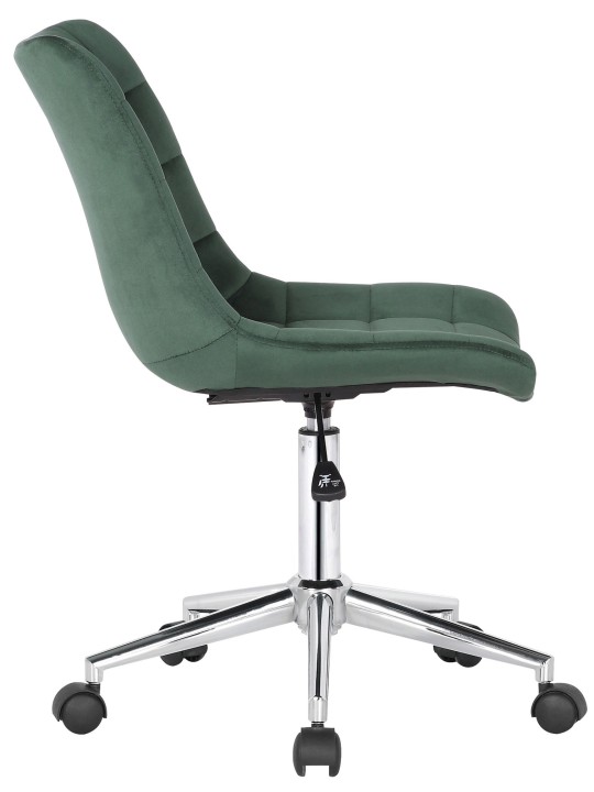 Chaise de bureau Medford velours, vert