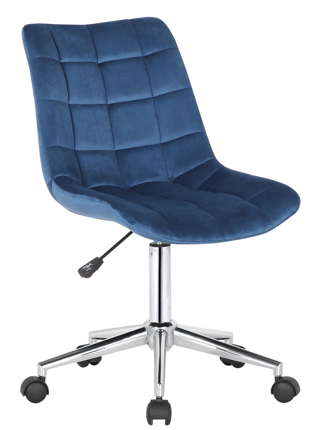 Chaise de bureau Medford velours, bleu