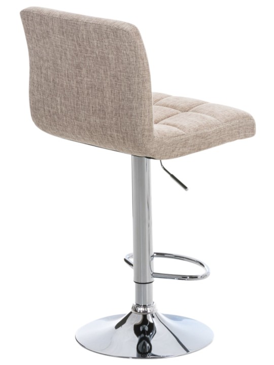 Lot de 2 tabourets de bar Pérou FABRIC C, crème