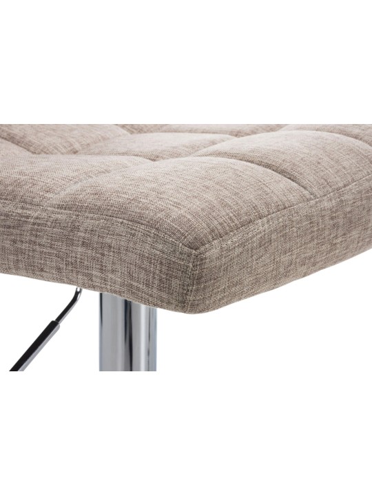 Lot de 2 tabourets de bar Pérou FABRIC C, crème