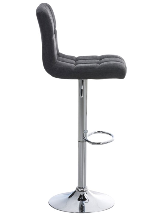 Lot de 2 tabourets de bar Pérou FABRIC C, gris foncé Lot de 2 tabourets de bar Pérou FABRIC C, gris foncé