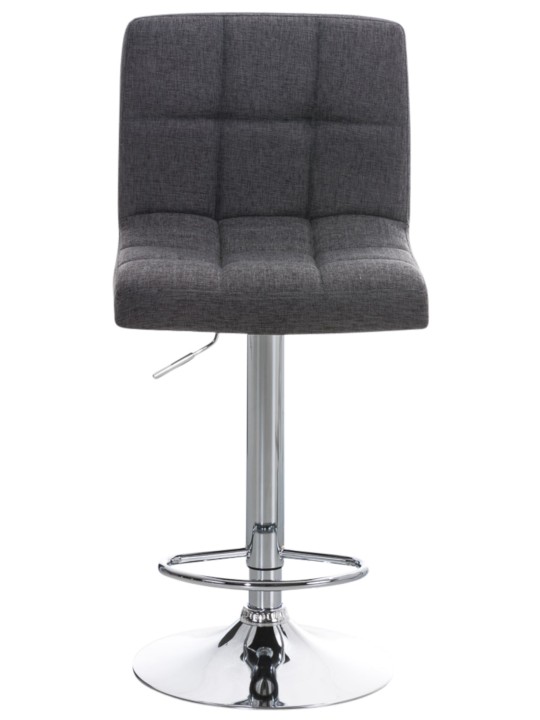 Lot de 2 tabourets de bar Pérou FABRIC C, gris clair