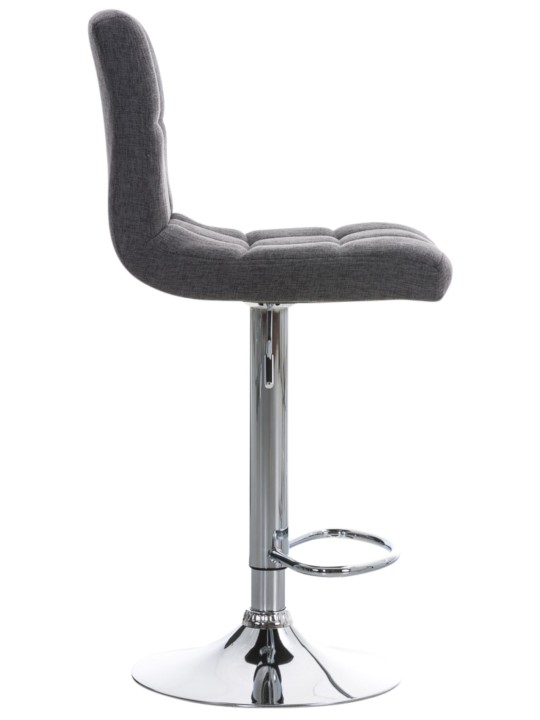 Lot de 2 tabourets de bar Pérou FABRIC C, gris clair