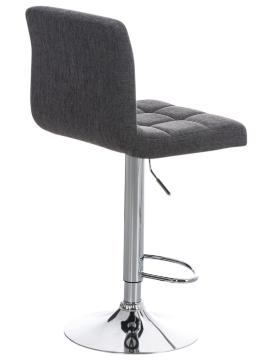 Lot de 2 tabourets de bar Pérou FABRIC C, gris clair