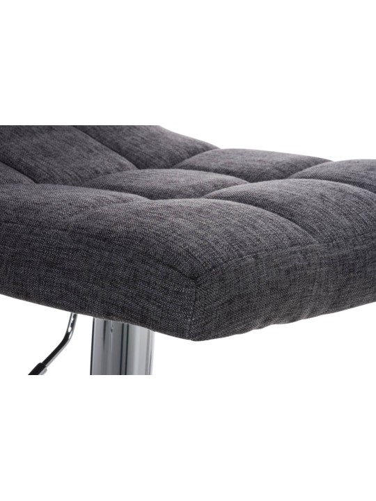 Lot de 2 tabourets de bar Pérou FABRIC C, gris clair