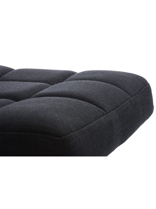 Lot de 2 tabourets de bar Pérou FABRIC C, noir