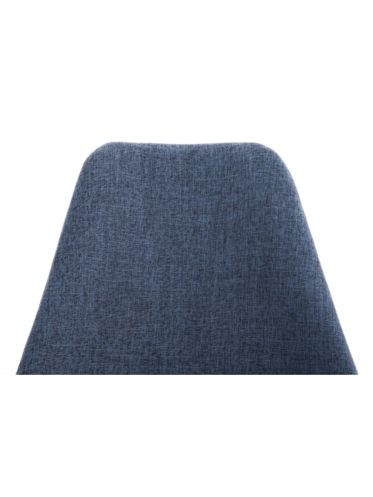 Chaise Pegleg tissu Square natura, bleu