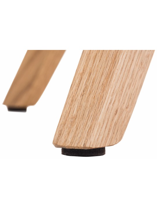 Chaise Pegleg tissu Square natura, bleu