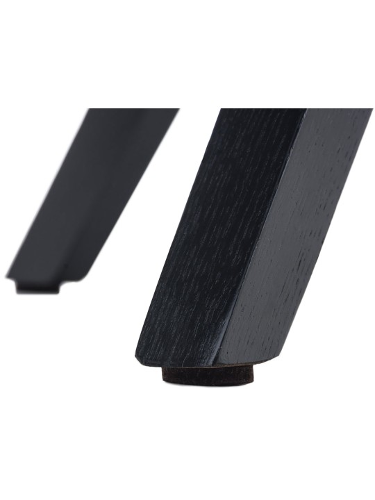 Chaise Pegleg Tissu Carré, bleu