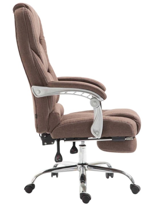 Chaise de bureau tissu Pacific, brun