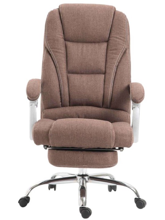 Chaise de bureau tissu Pacific, brun