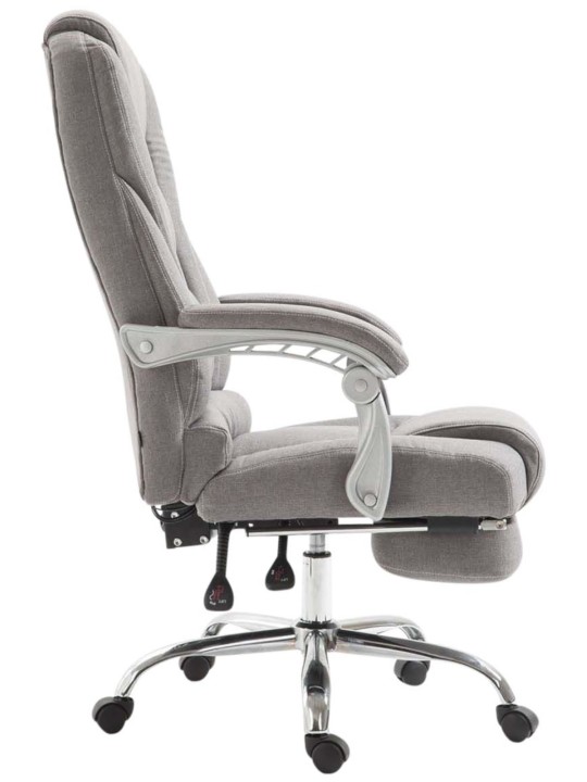 Chaise de bureau tissu Pacific, gris