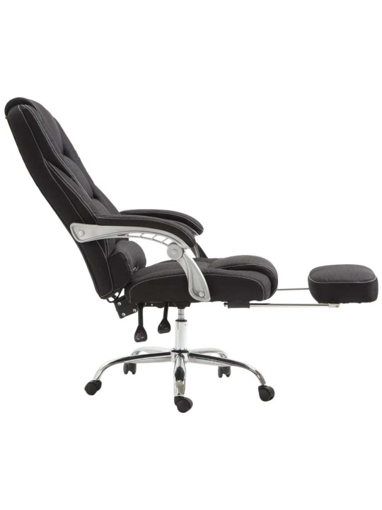 Chaise de bureau tissu Pacific, noir