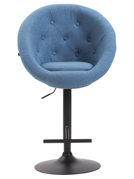 Tabouret de bar London V2 tissu, bleu Tabouret de bar London V2 tissu, bleu