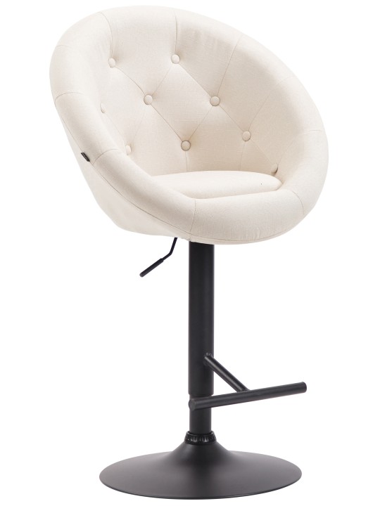 Tabouret de bar London V2 tissu, crème Tabouret de bar London V2 tissu, crème