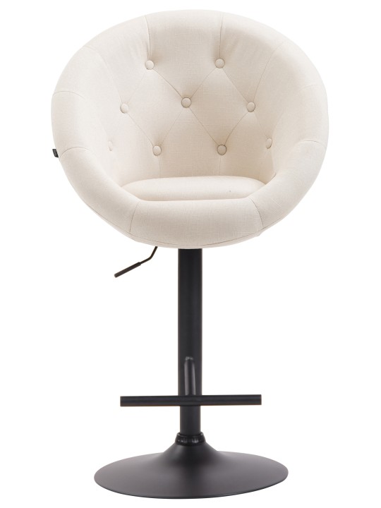 Tabouret de bar London V2 tissu, crème Tabouret de bar London V2 tissu, crème