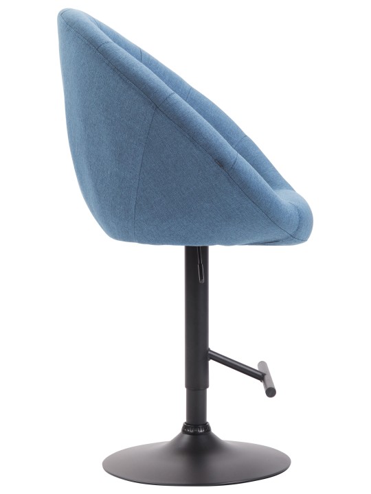 Tabouret de bar London V2 tissu, bleu Tabouret de bar London V2 tissu, bleu
