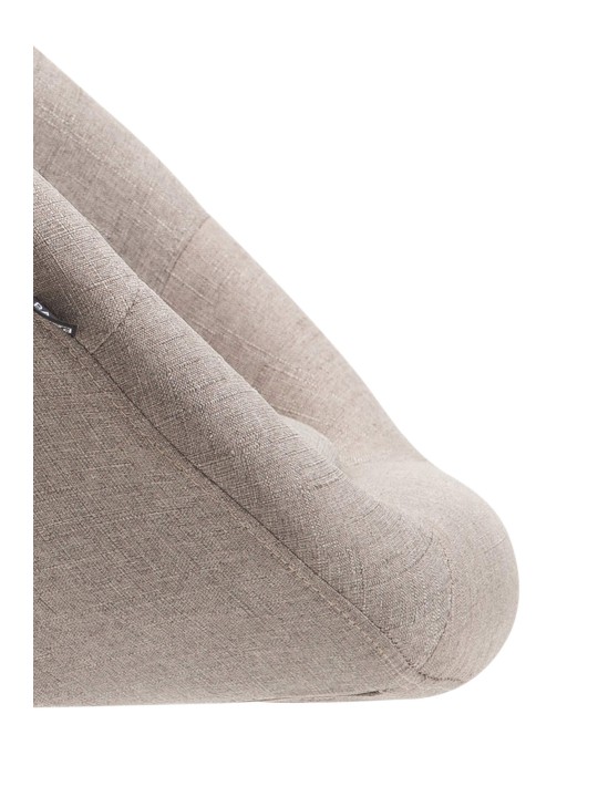 Tabouret de bar London V2 tissu, taupe