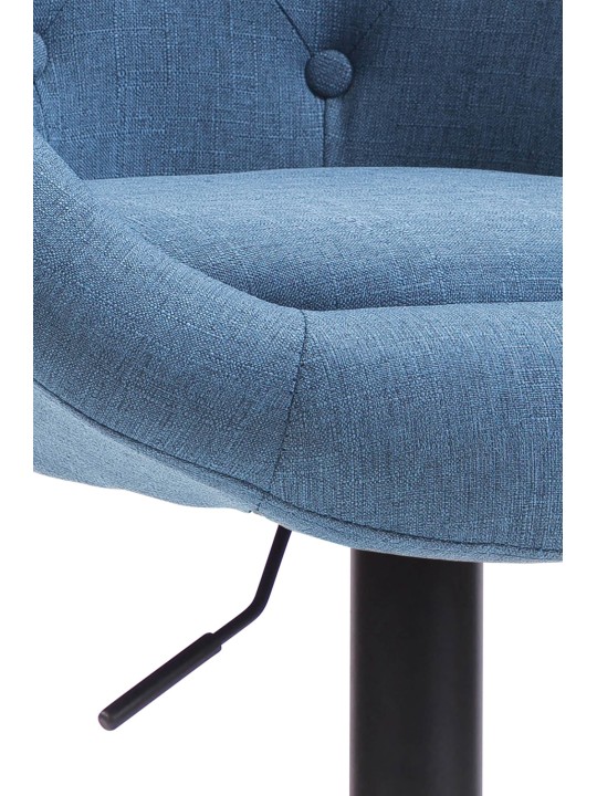 Tabouret de bar London V2 tissu, bleu Tabouret de bar London V2 tissu, bleu