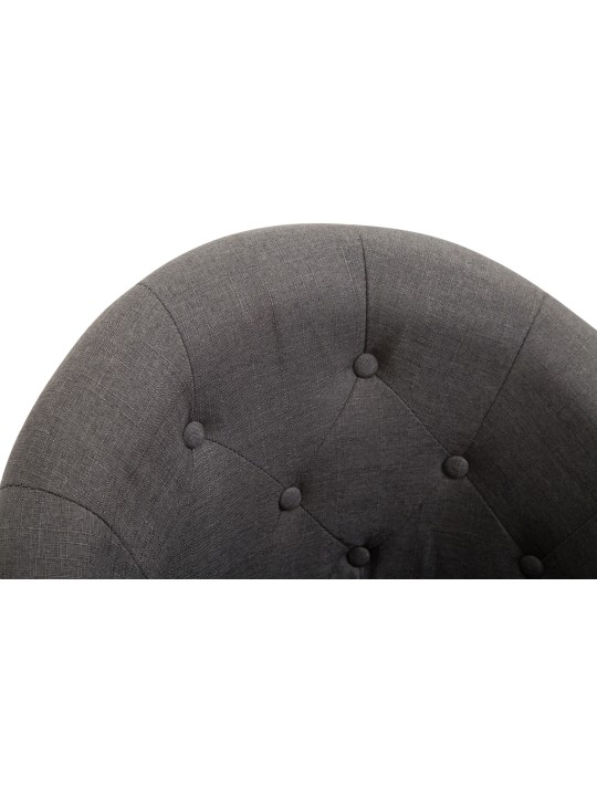 Tabouret de bar London V2 tissu, gris foncé