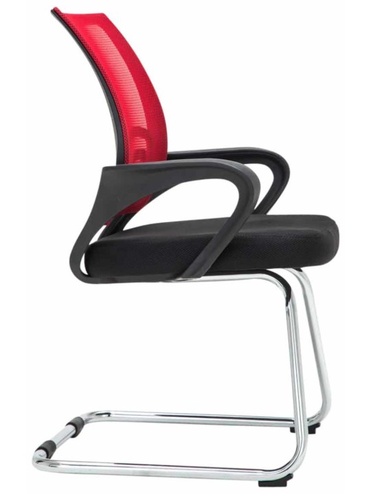 Lot de 2 chaises visiteurs Eureka, rouge