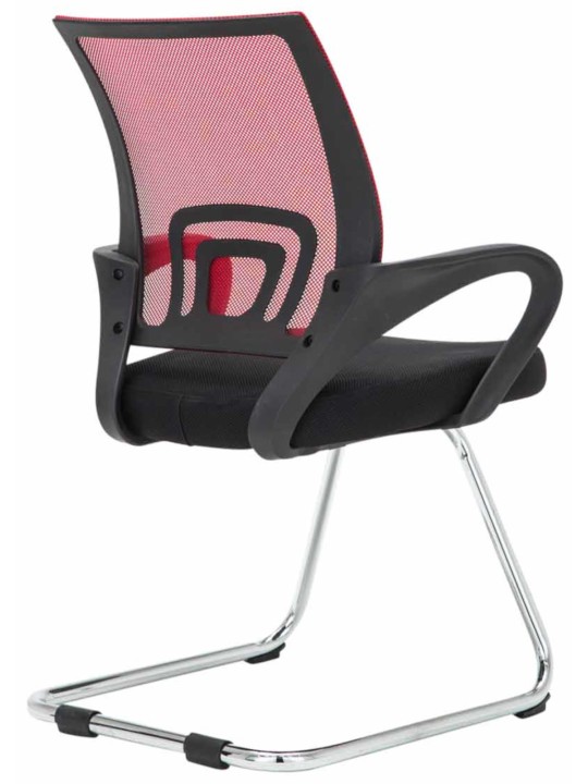 Lot de 2 chaises visiteurs Eureka, rouge