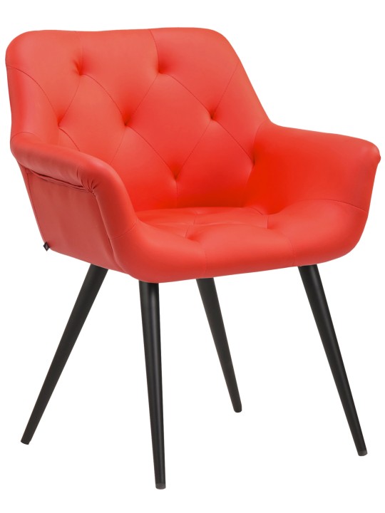 Chaise de salle à manger Langford simili cuir, rouge Chaise de salle à manger Langford simili cuir, rouge