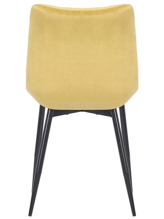 Lot de 2 chaises Rahden velours, jaune Lot de 2 chaises Rahden velours, jaune