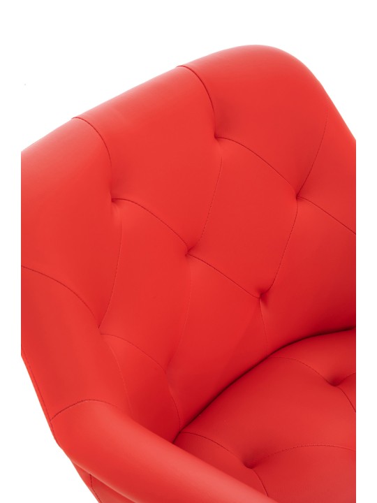 Chaise de salle à manger Langford simili cuir, rouge Chaise de salle à manger Langford simili cuir, rouge