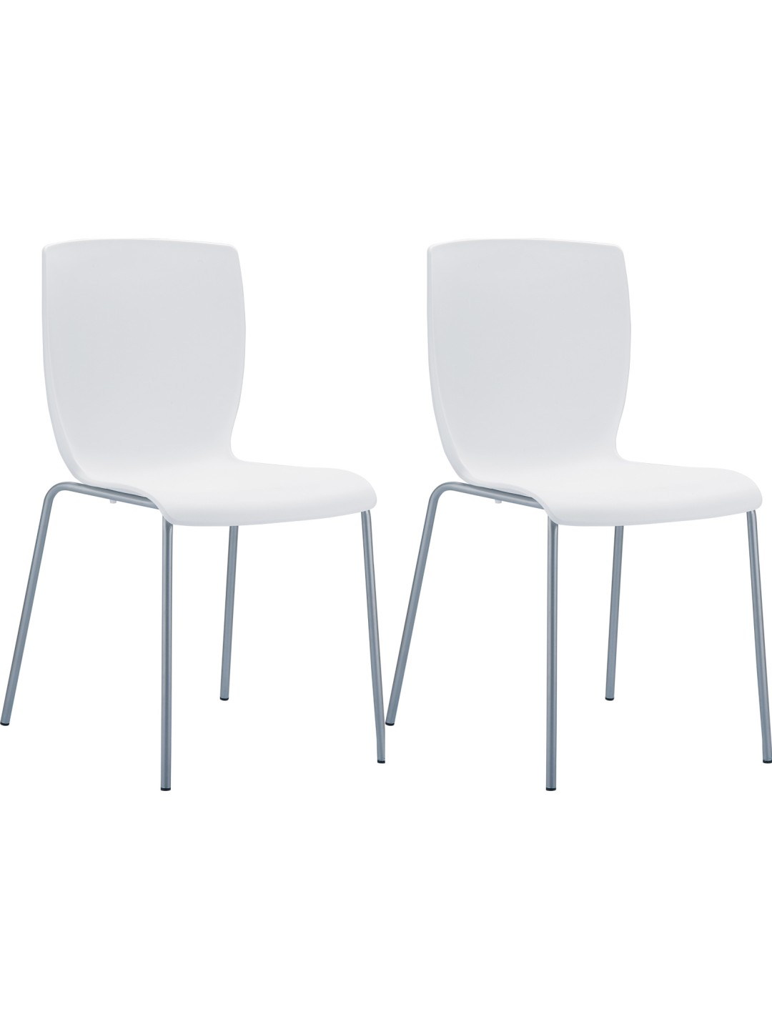 Lot de 2 chaises MIO, blanc