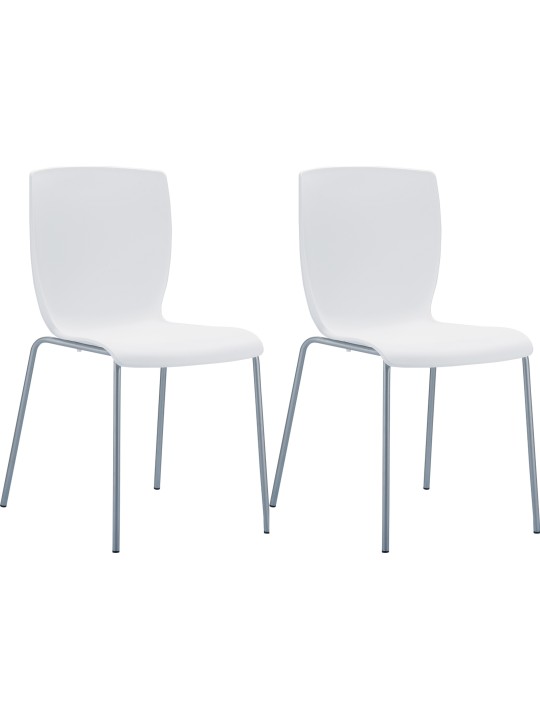Lot de 2 chaises MIO, blanc