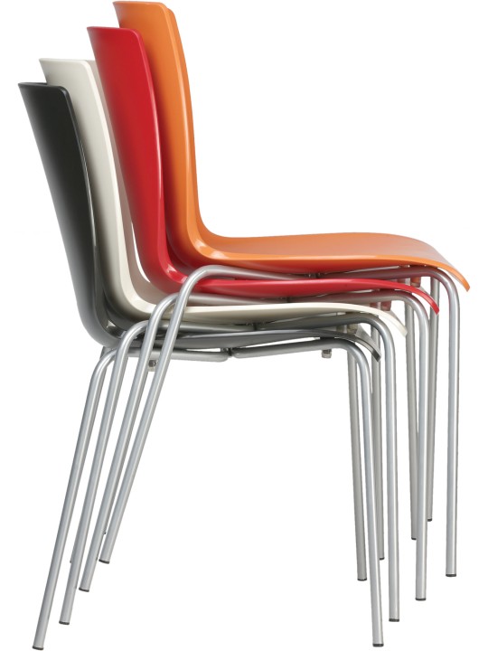 Lot de 2 chaises MIO, blanc