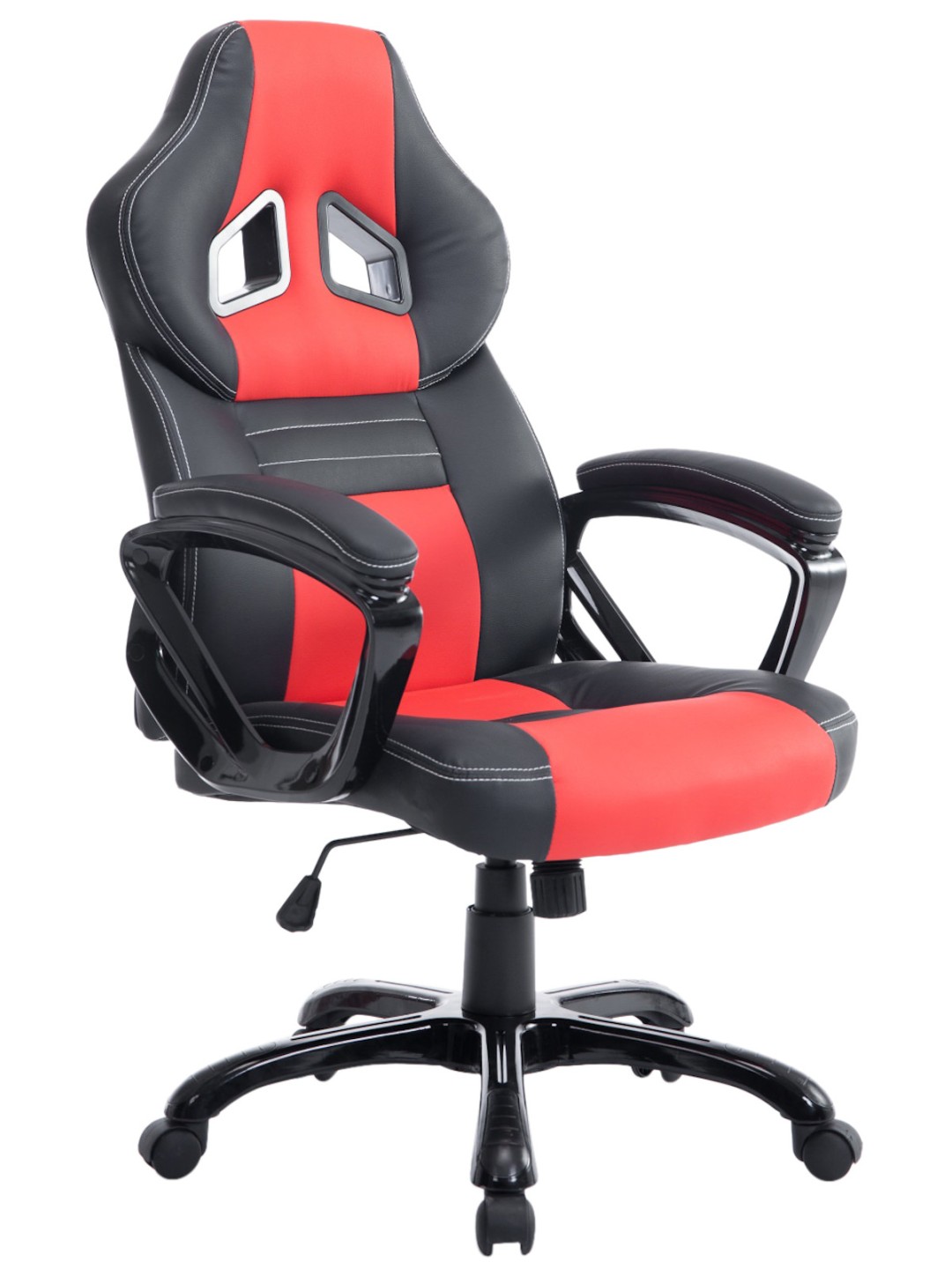 Chaise de bureau Pedro, noir/rouge