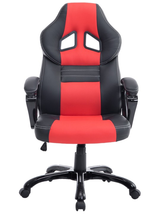 Chaise de bureau Pedro, noir/rouge